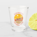 Serengeti National Park Zebra Travel Art Vintage Shot Glas<br><div class="desc">Serengeti vectorkunstwerk ontwerp. De Serengeti staat bekend om de grootste jaarlijkse diermigratie ter wereld.</div>