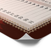 Serengeti-paraplu Nederlandse verjaardagskalenderp Poster (Hoek)