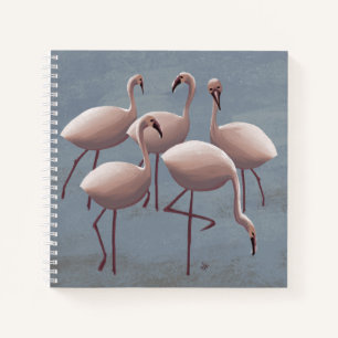 Serengeti Pink Flamingos   safari in het wild Notitieboek