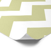 Serengeti Safari Chevron met aangepaste tekst Poster (Hoek)