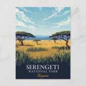 Serengeti Safari National Park Briefkaart (Voorkant)