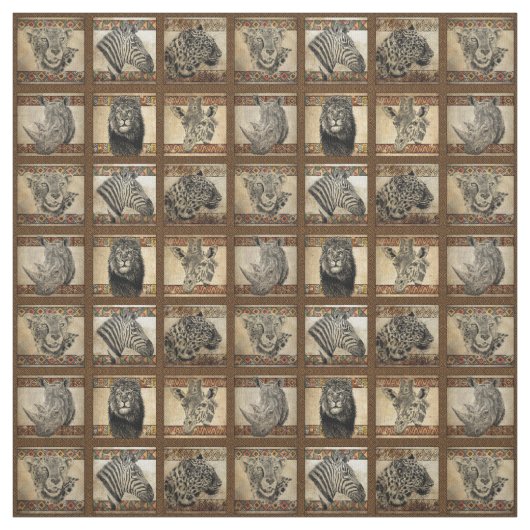 Serengeti Safari Stof (Swatch)