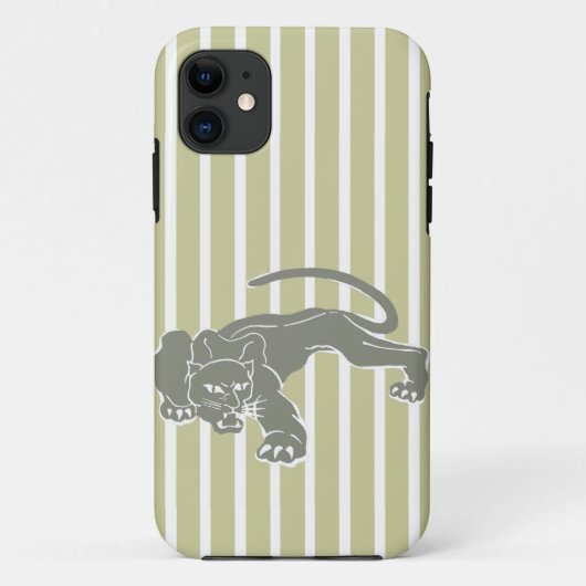 Serengeti Safari Stripe met Leopard Case-Mate iPhone Case (Achterkant)