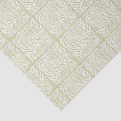 Serengeti Safari Zebra, betegeld ontwerp Tissuepapier (Detail)