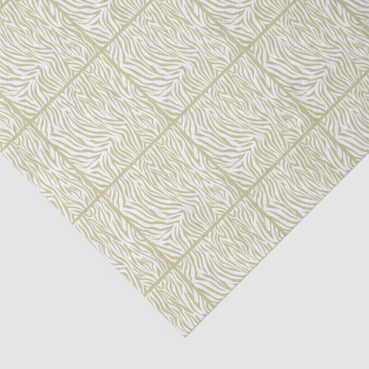 Serengeti Safari Zebra, betegeld ontwerp Tissuepapier (Detail)