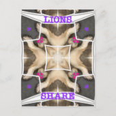 Serengeti Splendor: Levendige Dierlijke Verberg Ar Briefkaart (Voorkant)