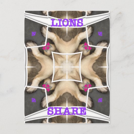 Serengeti Splendor: Levendige Dierlijke Verberg Ar Briefkaart (Voorkant)