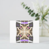 Serengeti Splendor: Levendige Dierlijke Verberg Ar Briefkaart (Staand voorkant)