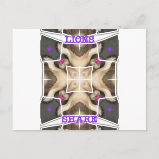 Serengeti Splendor: Levendige Dierlijke Verberg Ar Briefkaart (Voorkant)