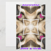 Serengeti Splendor: Levendige Dierlijke Verberg Ar Briefpapier (Voorkant / Achterkant)