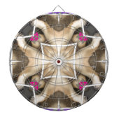 Serengeti Splendor: Levendige Dierlijke Verberg Ar Dartbord (Voorkant)