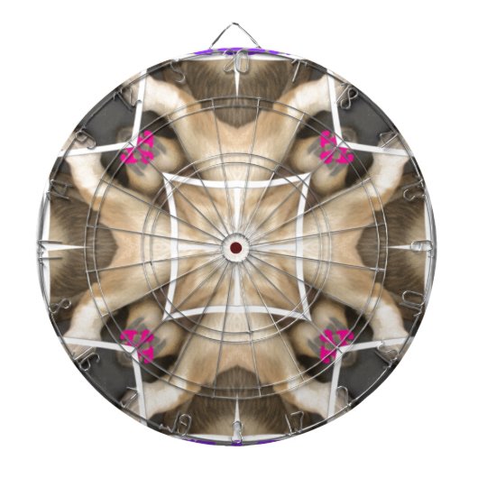 Serengeti Splendor: Levendige Dierlijke Verberg Ar Dartbord (Voorkant)