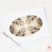 Serengeti Splendor: Levendige Dierlijke Verberg Ar Ovale Sticker (Envelop)