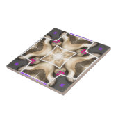 Serengeti Splendor: Levendige Dierlijke Verberg Ar Tegeltje (Zijkant)