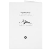 "Serengeti Steampunk" Giraffe Kaart (Achterkant)