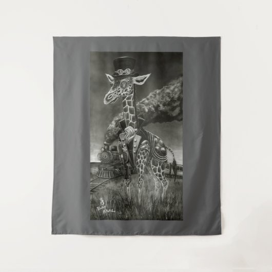 "Serengeti Steampunk" Tapestry Wandkleed (Voorkant)
