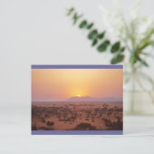 Serengeti Sunset Briefkaart (Staand voorkant)
