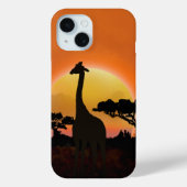 Serengeti Sunset Giraffe | safari in het wild Case-Mate iPhone Case (Achterkant)
