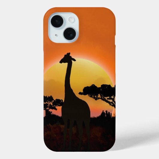 Serengeti Sunset Giraffe | safari in het wild Case-Mate iPhone Case (Achterkant)