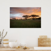 Serengeti Sunset Poster (Keuken)