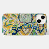 Serenidad Angel Word Art Aangepaste iPhone Case (Achterkant (horizontaal))