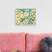 Serenidad Engel Woord Kunst Verpakt Canvas (Insitu (Woonkamer))