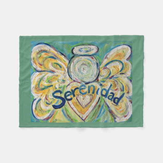 Serenidad Guardian Angel Art Custom Fleece Deken (Voorkant (Horizontaal))