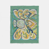 Serenidad Guardian Angel Art Custom Fleece Deken (Voorkant)