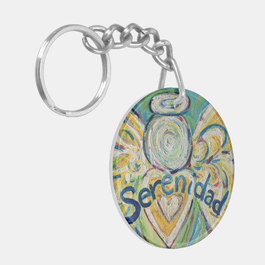 Serenidad Guardian Angel Word Custom Sleutelhanger (Voorkant Links)