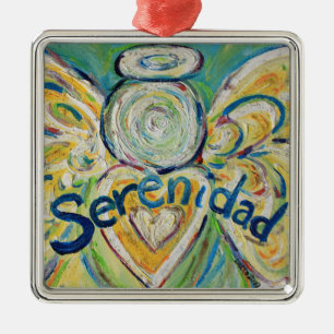 Serenidad Inspirerend Angel Word Ornament