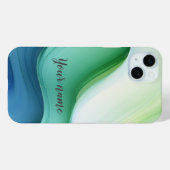 Serenidad Oceánica Abstracta Case-Mate iPhone Case (Achterkant (horizontaal))