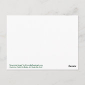 Serenidad Word Inspirerend Angel Briefkaart (Achterkant)