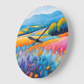 "Serenité Lavande". Breed landschap Provence Grote Klok (Hoek)