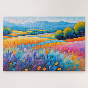"Serenité Lavande". Breed landschap Provence Legpuzzel