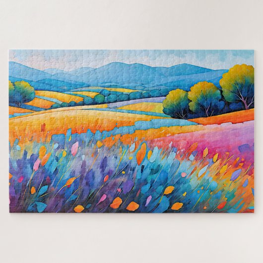 "Serenité Lavande". Breed landschap Provence Legpuzzel (Horizontaal)