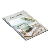 Sereniteit aan de zee zeezicht notitieboek (Rechterzijde)