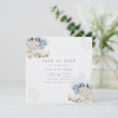 Sereniteit aan zee save the date (Staand voorkant)