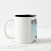 Sereniteit begint binnen: een boodschap van innerl tweekleurige koffiemok (Links)