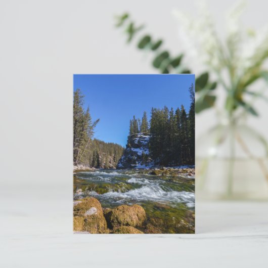 Sereniteit bij de 5e brug - Athabasca River Briefkaart (Staand voorkant)