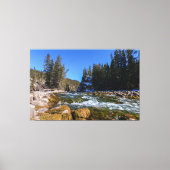 Sereniteit bij de 5e brug - Athabasca River Canvas Afdruk (Voorkant)