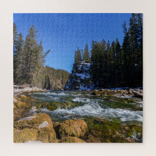 Sereniteit bij de 5e brug - Athabasca River Legpuzzel (Verticaal)