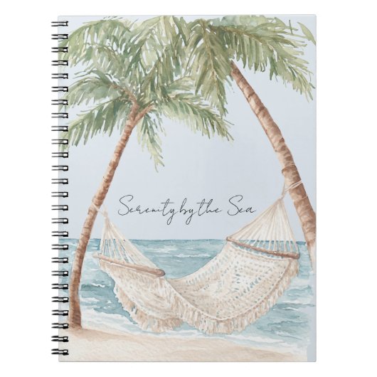 Sereniteit bij de zee   notitieboek (Voorkant)