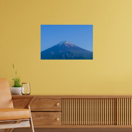 Sereniteit bij zonsondergang: Mount Fuji Poster
