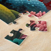 Sereniteit bij zonsondergang: traditionele Chinese Legpuzzel (Zijkant)