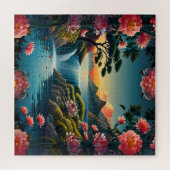 Sereniteit bij zonsondergang: traditionele Chinese Legpuzzel (Horizontaal)