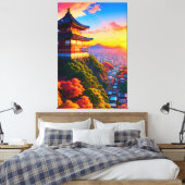 Sereniteit boven de Metropolis Canvas Afdruk (Insitu (Slaapkamer))