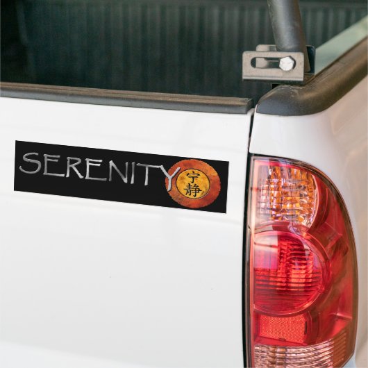 Sereniteit Bumpersticker (Op Truck)