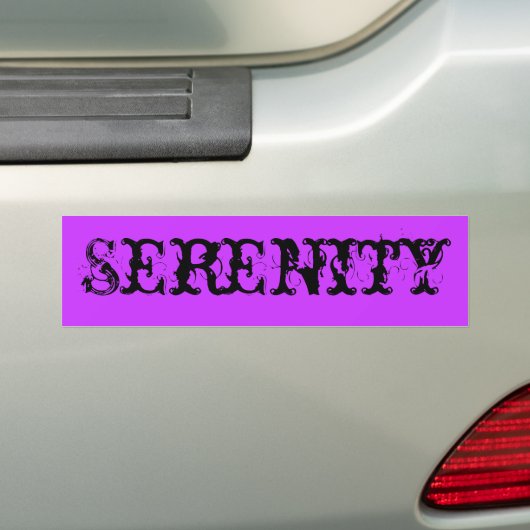 Sereniteit Bumpersticker (Op auto)