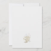 Sereniteit door het Zee Bruiloft Kaart (Achterkant)