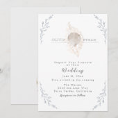 Sereniteit door het Zee Bruiloft Kaart (Voorkant / Achterkant)